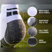 SG Jump white and dark grey sneaker socks close-up showing cushioned heel, knitted texture and reinforced heel design