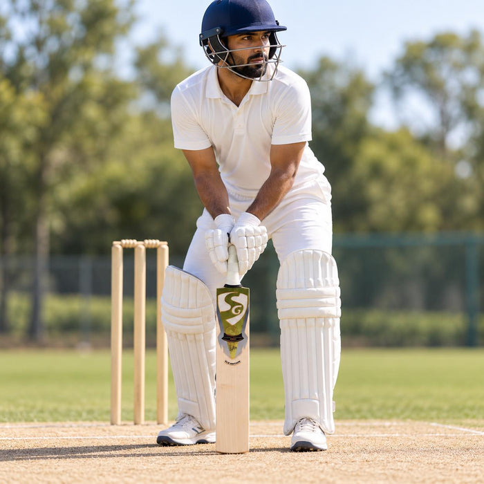 SG KLR Edition SH cricket bat in use