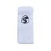 SG Legend white knitted elbow sleeve showing the black SG shield logo