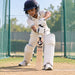 Junior cricketer using the SG Maxstar Classic Size 6 bat during practice in cricket nets