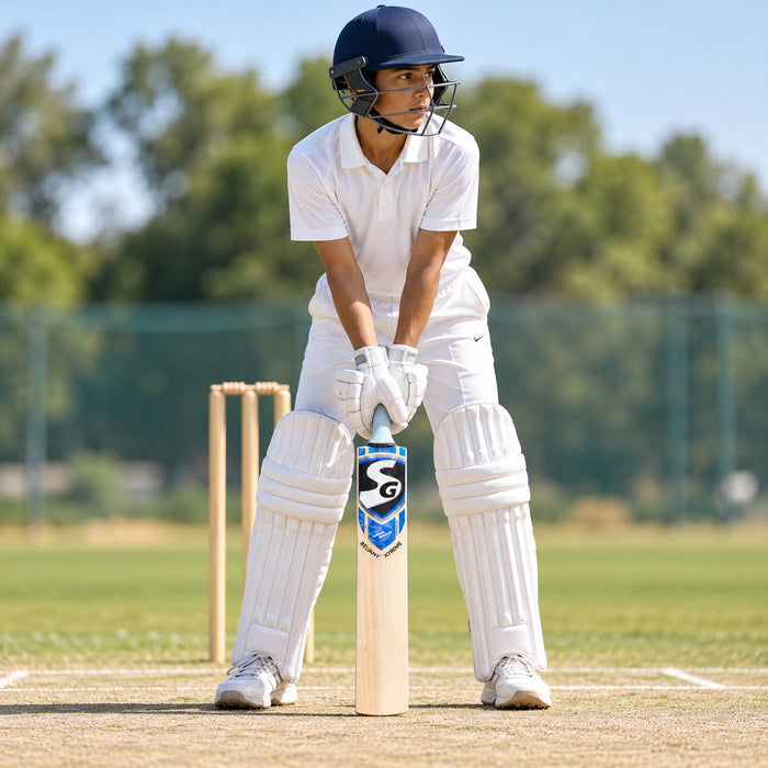 SG Reliant Xtreme Harrow cricket bat in use