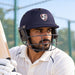 SG Savage Tech navy cricket helmet - product in use
