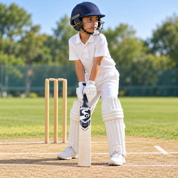 SG Scorer Classic Size 3 cricket bat in use