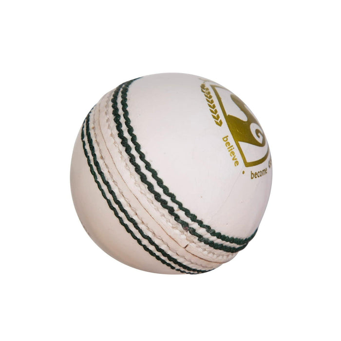 SG Shield 30 White leather cricket ball for club games