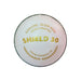 SG Shield 30 white youth cricket ball showing gold model and hand-crafted markings