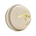 SG Super 50 White leatherette cricket ball alternative studio view