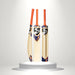 SG T-200 cream plastic cricket bat showing front, scooped back and side views