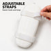 SG Test forearm elbow guard rear straps with hook-and-loop fastening