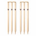 SG Tournament wooden stump set - two assembled wickets with six stumps and four bails