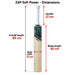 ZAP Soft Power dimensions with length and width arrows in cm