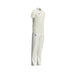 Sportiff white short sleeve collared cricket shirt and matching trousers shown as a set