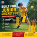 Junior player using an SS yellow plastic cricket bat during a casual game