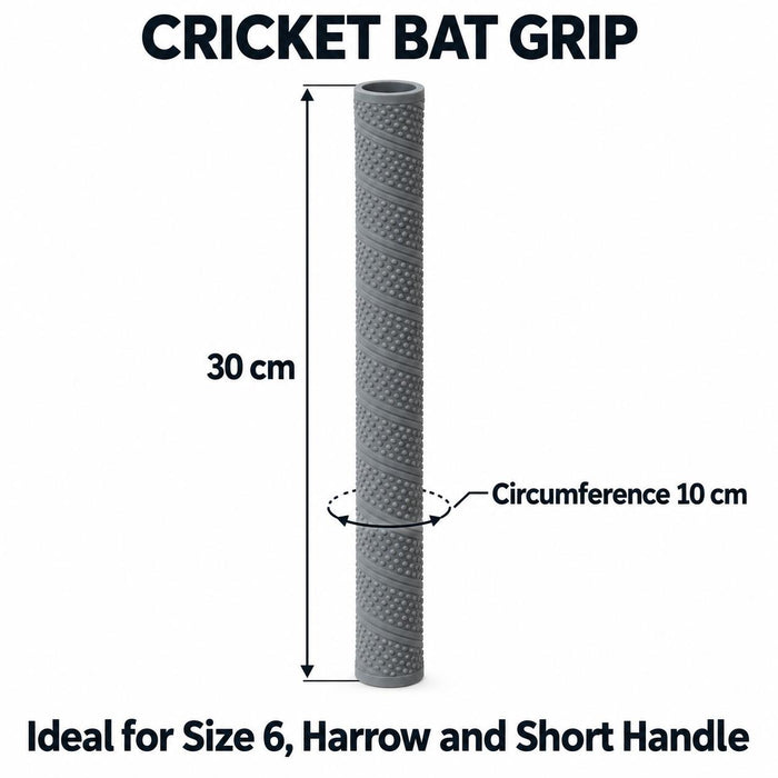 Standard cricket bat grip guide - 30 cm length and 10 cm circumference - ideal for Size 6, Harrow and Short Handle