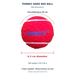 Tennex pack of 3: diameter 6.3 cm, circumference 20 cm, weight 125-130 g per ball