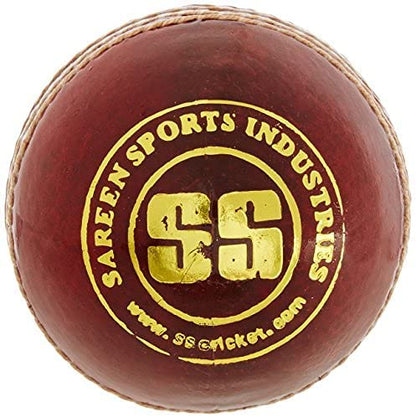 SS Club Leather Cricket Ball Red