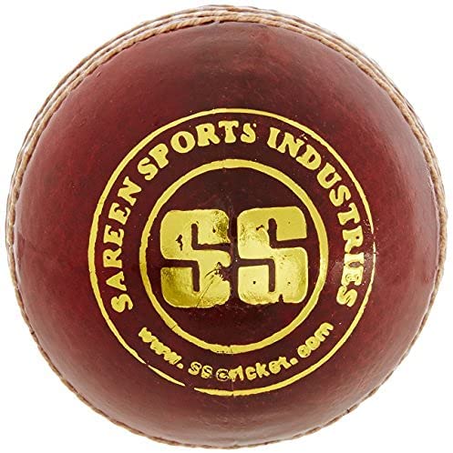 SS Club Leather Cricket Ball Red