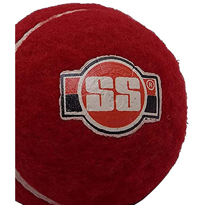 SS Soft Pro Tennis Cricket Ball Red (Pack of 3)