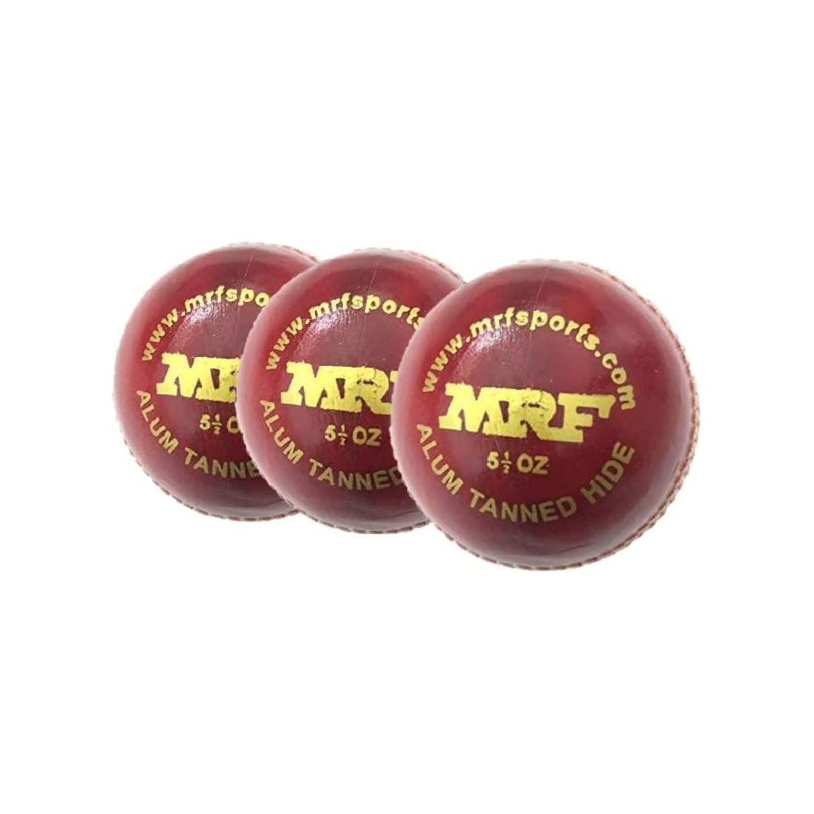 MRF Club Cricket Ball - Red (Pack of 3)